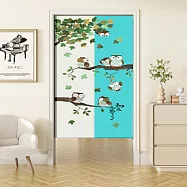 【巴芙洛】日式長式開運門簾85X180CM(買送伸縮桿再送門簾掛勾) 七福寶85*180一片式