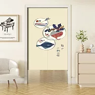 【巴芙洛】日式長式開運門簾85X180CM(買送伸縮桿再送門簾掛勾) 一期一會85*180一片式