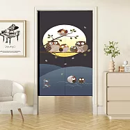 【巴芙洛】日式長式開運門簾85X180CM(買送伸縮桿再送門簾掛勾) 七福好運到85*180對開式