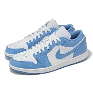 Nike 休閒鞋 Air Jordan 1 Low SE 男鞋 水藍 白 AJ1 低筒 一代 漆皮 FZ2138-114 28.5cm WHITE/LEGEND BLUE