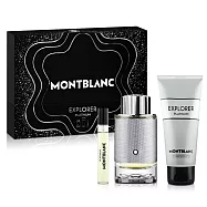 MONTBLANC 萬寶龍 極限探尋男性淡香精禮盒(淡香精100ml+隨行香氛7.5ml+沐浴精100ml)-贈紙袋