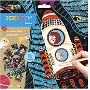 【德國Avenir Kids】趣味刮畫入門五款(太空/美人魚/恐龍/精靈/海洋) 太空