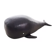 Omersa Vintage Whale 鯨魚 手工皮革凳(大、黑)