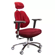 GXG 高背涼感綿 雙背椅 (鋁腳/4D金屬扶手) TW-2995 LUA7