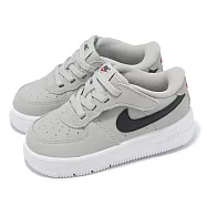 Nike 童鞋 Force 1 Low EasyOn LV8 1 TD 小童 灰 黑 學步鞋 寶寶鞋 魔鬼氈 FZ1011-001 13cm GREY/BLACK