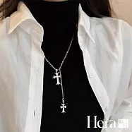 【Hera赫拉】雙十字架吊墜項鍊 H113112004 十字架