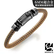 MASSA-G Titan Ares 阿瑞斯6mm 超合金鍺鈦手環 玫瑰金-S