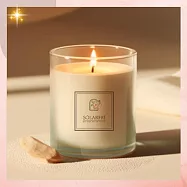 高級質感室內香氛蠟燭 安全無毒淡香琥珀檀香木質香味 放鬆舒壓情調(閨蜜女友老婆母親情人聖誕交換禮物) 琥珀檀香