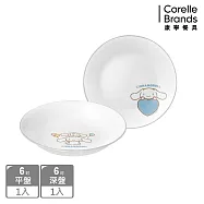 【美國康寧】CORELLE 大耳狗 6吋餐盤兩件組-B01