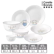 【美國康寧】CORELLE 大耳狗 全套餐具七件收藏組-G01