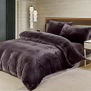 【Galatea葛拉蒂】法蘭絨冬季雙人床包四件組(多色任選) 綠光青葉