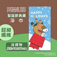 史努比Snoopy聖誕節&hearts;交換禮物限量典藏浴巾-4款選 單條含運 送禮物