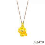 J’code真愛密碼金飾 卡娜赫拉的小動物-生肖蛇 粉紅兔兔硬金墜子 送紅繩