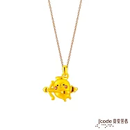 J&rsquo;code真愛密碼金飾 卡娜赫拉的小動物-邱比特P助硬金墜子 送玫瑰鋼項鍊