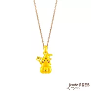 J&rsquo;code真愛密碼金飾 卡娜赫拉的小動物-魔法P助硬金墜子 送黑皮繩項鍊