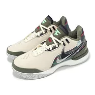 Nike 籃球鞋 ZM LeBron NXXT GEN AMPD FaZe EP 男鞋 聯名 米白 綠 電競 HF0716-200 27cm BEIGE/GREEN