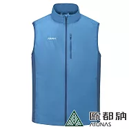 【ATUNAS 歐都納】男款石墨烯微暖輕量背心A1VE2301M- L 靛藍