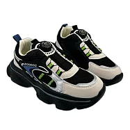 大童可愛卡通運動鞋 (C151-1) 布鞋 運動鞋 男童鞋 童鞋 大童鞋 BOBDOG巴布豆 巴布豆童鞋 BOBDOG 男大童 輕量運動鞋 透氣運動鞋 旋轉扣運動鞋 22 灰黑色