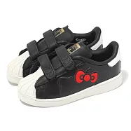 adidas x Hello Kitty Superstar CF I 童鞋 小童 魔鬼氈 學步鞋 休閒鞋 愛迪達 IG6997 14cm BLACK/WHITE