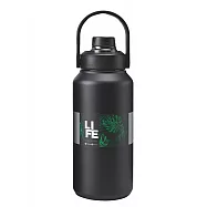 美迪達 316不鏽鋼神盾真空保溫保冷瓶1400ml(附吸管) XY-1400 幻影黑