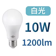 SY聲億科技 10W LED高效能廣角燈泡 8入1組 (E-27燈泡/LED螺旋燈泡/LED球泡燈/LED燈泡) 白光 8入1組