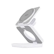 MiniQ WC-002 3in1 折疊式磁吸無線充電器座 iPhone MagSafe AirPods Pro Apple Watch 手錶充電座 多合一充電座 -白色