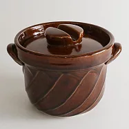 福介商店 日本土鍋 萬古燒 飴釉 3合炊飯鍋