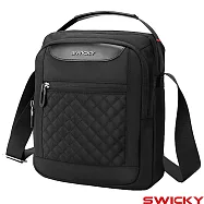 【SWICKY】 多功能商務側背包/收納包/男包(黑) 黑