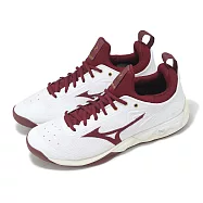Mizuno 排球鞋 Wave Luminous 2 男鞋 白 紅 襪套 緩衝 室內運動 羽排鞋 美津濃 V1GA2120-45 27cm WHITE/RED