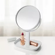 《tescoma》歐洲 Lagoon雙面高腳放大桌鏡(白13cm) | 化妝鏡 美容放大桌鏡