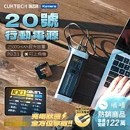 CUKTECH 酷態科 行動電源 20號 P23 25000mAh 210W PD3.1 多設備雙向快充 TFT顯示屏 可上飛機 充電寶 大容量快充移動電源 高容量可攜式