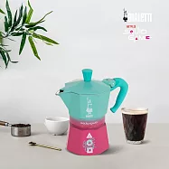 Bialetti 比亞樂堤 魷魚遊戲聯名限量款-經典摩卡壺MOKA-3杯份(全球首賣/義式濃縮/百年咖啡壺) 魷魚遊戲款