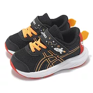 Asics 童鞋 Contend 9 TS School Yard 小童 黑橘 魔鬼氈 小朋友 亞瑟士 1014A365001 14cm BLACK/ORANGE POP