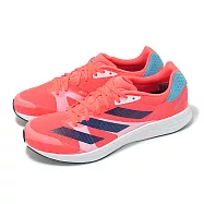 adidas 慢跑鞋 Adizero RC 4 M 男鞋 橘粉 藍 黑 緩衝 回彈 運動鞋 愛迪達 H01120 27cm RED/NAVY