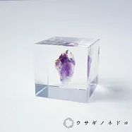 【usaginonedoko 京都兔之床】Sola cube Mineral礦石立方塊 紫水晶 (宙言葉：充滿品味) | 鈴木太太公司貨