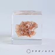 【usaginonedoko 京都兔之床】Sola cube Mineral礦石立方塊 霰石 (宙言葉：不反抗的勇氣) | 鈴木太太公司貨