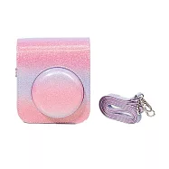 【LOTUS】拍立得 MINI12 炫彩星空皮套 相機包 副廠 粉紫