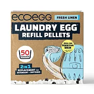 英國ECOEGG-環保低敏潔衣蛋補充包(50次/粉藍柔軟舒棉)2入組