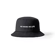 NO MUSIC,NO LIFE 經典音樂文字 純棉個性漁夫帽 帽子