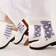 【虎兒寶】迪士尼系列 卡通造型兒童短襪 5雙組 - 米奇米妮 紫 童襪 ( SM33200 ) 20-22cm