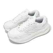 Brooks 慢跑鞋 Ghost Max L 2E 男鞋 寬楦 白 厚底 緩衝 魔鬼極致 皮革 運動鞋 1104432E142 29cm WHITE/WHITE