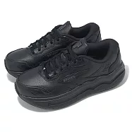 Brooks 慢跑鞋 Ghost Max L D 女鞋 寬楦 黑 厚底 緩衝 魔鬼極致 皮革 運動鞋 1204321D072 26.5cm BLACK/BLACK