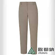 【ATUNAS 歐都納】女款抗風保暖刷毛長褲A6PA2415W- XL 卡其棕