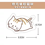 【DR.Story】日式質感萌貓系列去汙木漿海綿-2入組 (交換禮物 女生禮物 菜瓜布) 棕毛條紋貓咪