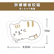 【DR.Story】日式質感萌貓系列去汙木漿海綿-2入組 (交換禮物 女生禮物 菜瓜布) 胖嘟嘟條紋貓