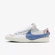 Nike Wmns Blazer Low 77 Jumbo [FJ7741-141] 女 休閒鞋 小香風 丹寧 白藍 21.5cm 白/藍