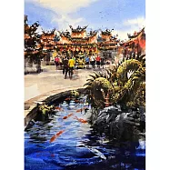 【玲廊滿藝】(阿力)余思瑩-桃園大廟景福宮39x54cm