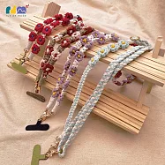 【rue de mode】「手工製作」花花手機掛繩