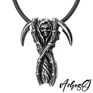 ACHOS【Deacon黑執事】潮流吊墬搭配鍺鈦項圈 45cm