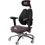 GXG 大網座 雙背工學椅(鋁腳/4D弧面摺疊扶手) TW-3676 LUA1D